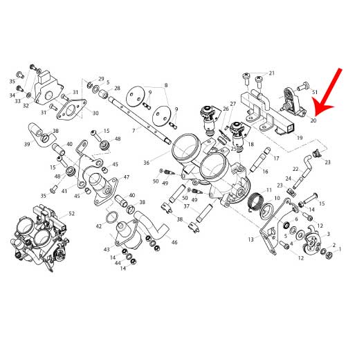 Sensor de presion de admision (LEONCINO500 / TRK502X)