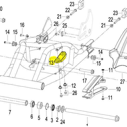 Bloque Limitador superior de la cadena (TRK502X)