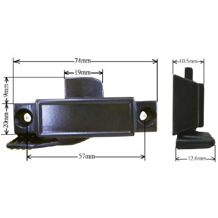 (2 piezas) Cerradura de ventanas corredizas en metal