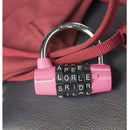 Candado de combinación de letras. 5 Digitos