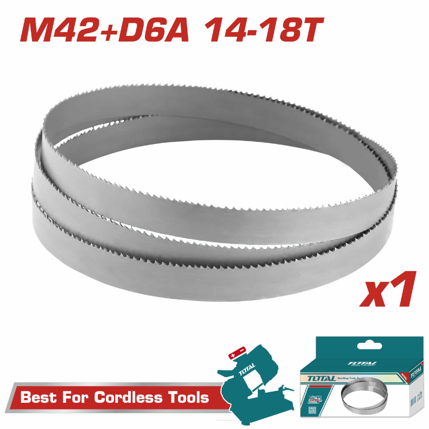 Hoja de Sierra de banda 1140mm 14-18TPI Compatible con TBSLI20127