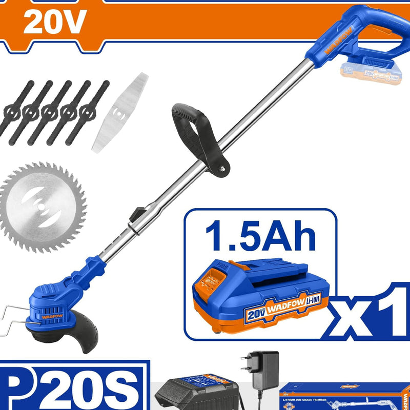 Desmalezadora de Hierba Inalámbrica 20V. Velocidad sin carga:8500/min. Incluye batería y cargador. Desbrozadora.