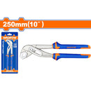 Alicate Pico de Loro 250mm(10"). Sujeción max: 40mm. Mango de dos colores. Pulido.