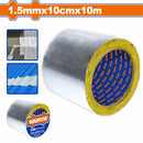 Cinta adhesiva de aluminio y butilo 1.5mm x 10cm x 10m Fuerte adhesión, impermeable, a prueba de humedad. Ideal para techos. Tape para techos tapagoteras