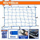 Red malla de carga 90x150cm Diámetro de la cuerda: 4mm. Cuenta con 12 ganchos electroforéticos. Ideal para carga en motos.