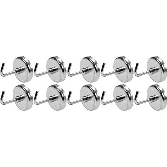 10 Pcs De Ganchos Magneticos De 1 Â½â€. Para Colgar Herramientas