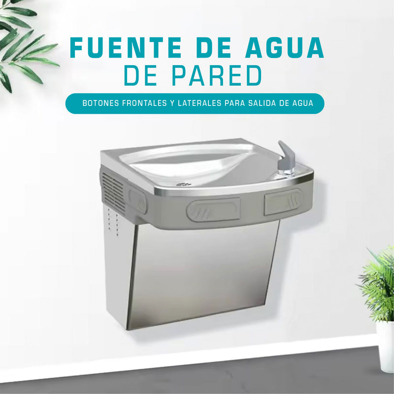 Fuente de agua de pared sencillla