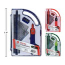 Juego matemáticas compas y escuadras  8 pza (1pza) (colores variados al azar)