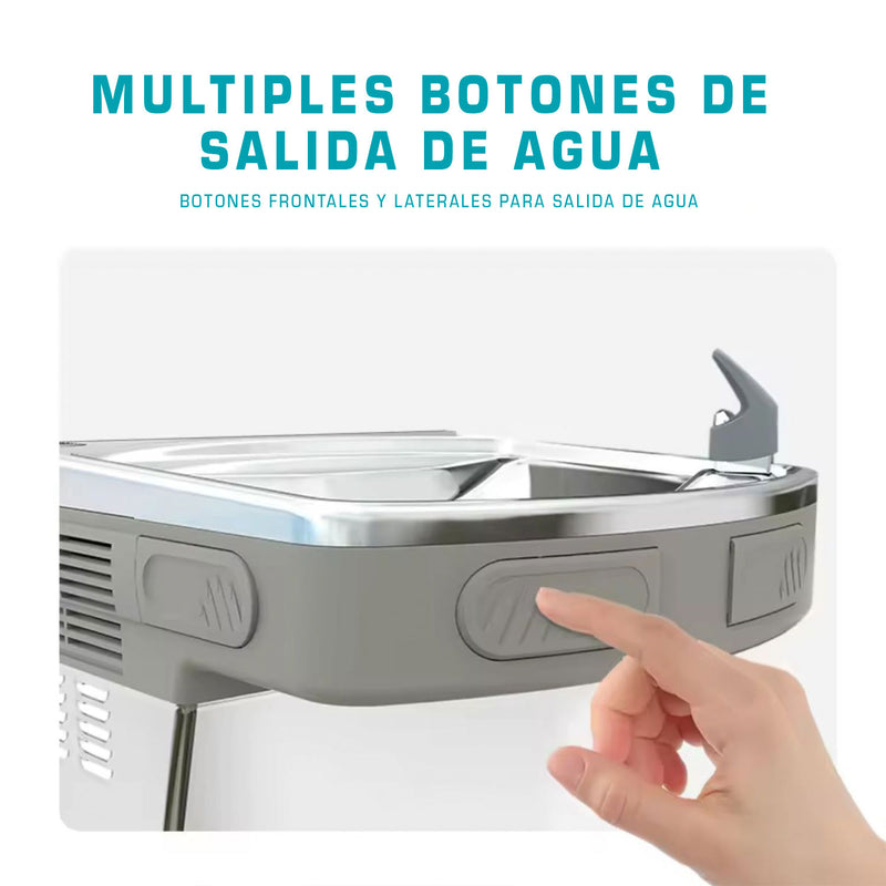 Fuente de agua de pared sencillla