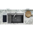 Fregador de acero inoxidable 30" x 20" x 9". Calibre 16. ONTARIO