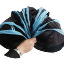 Juguete para Gato, Tunel plegable 80x50x25cm, Color Negro de Tela.