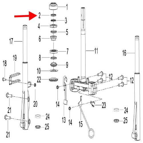 Tuerca de bloqueo (K-BLADE125)