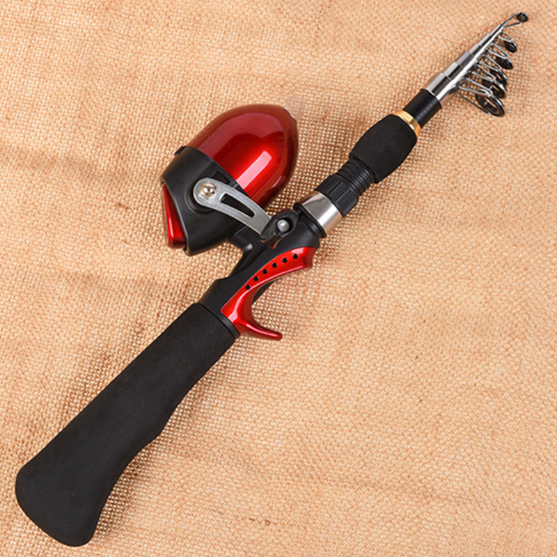 Kit de pesca caña Telescópica 1.6 m bolso