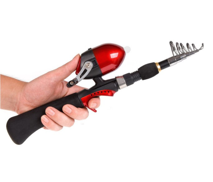 Kit de pesca caña Telescópica 1.6 m bolso