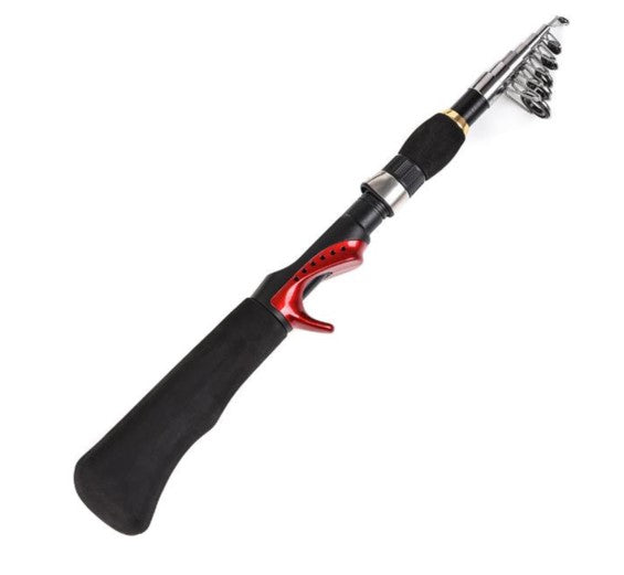 Kit de pesca caña Telescópica 1.6 m bolso