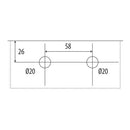 Conector De Aleta Con Soporte Para Cielo Razo Y Piso. Satinado