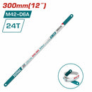 (Caja de 100) Hoja de segueta para metales bimetálica de 300 mm (12"). M42 + D6A. 24 Dientes