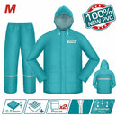 Traje de lluvia pantalon y sobretodo PVC+Polyester alta calidad. Espesor 0.33 mm Talla M