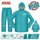 Traje de lluvia pantalon y sobretodo PVC+Polyester alta calidad. Espesor 0.33 mm Talla XXXL