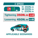 Llave de Impacto Dado Cuadrado 1/2" 20V 350Nm. Incluye Batería y cargador.