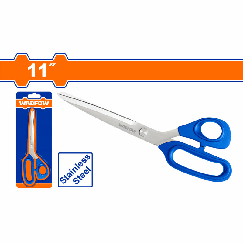 Tijera de sastre para uso en textiles 11" Acero Inoxidable Grosor 3mm Tijera de Modista. Alta Costura.