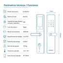 Cerradura Inteligente Digital Cerrojo Smart Lock 6 en 1. Llave Huella contraseña Bluetooth Camara app fácil de instalar