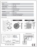 Fotocelda de espejo, ahorre instalacion y cableado instale rapido de 12 mts de capacidad entrada de
