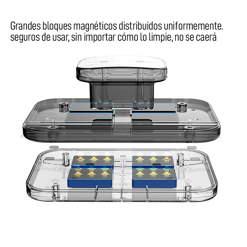 Limpiador de ventanas magnético, color blanco