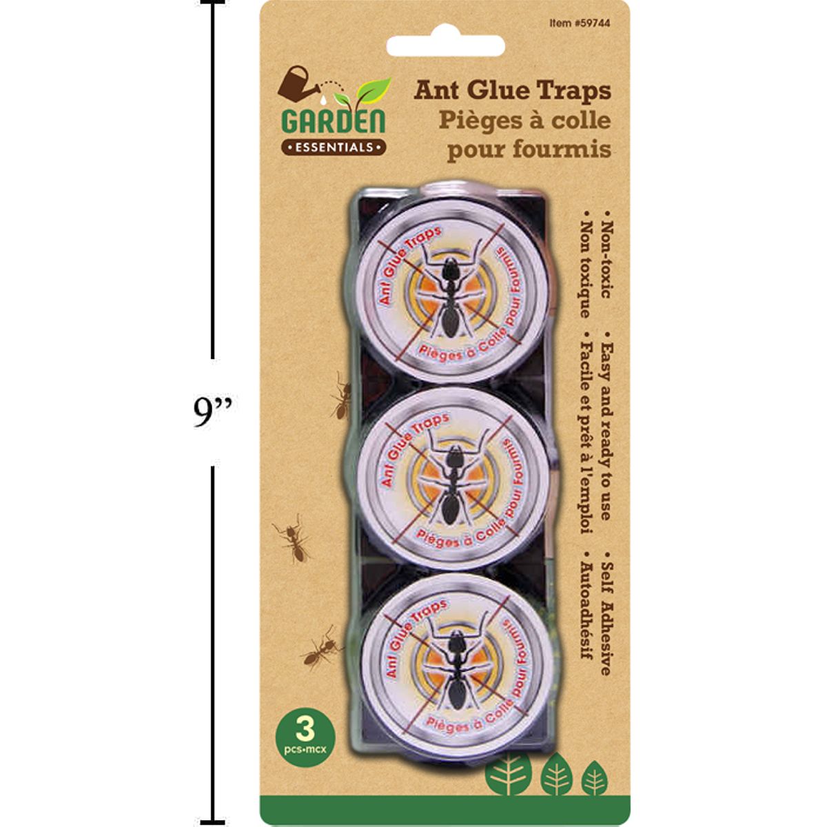 Trampas de goma para hormigas 3pzas