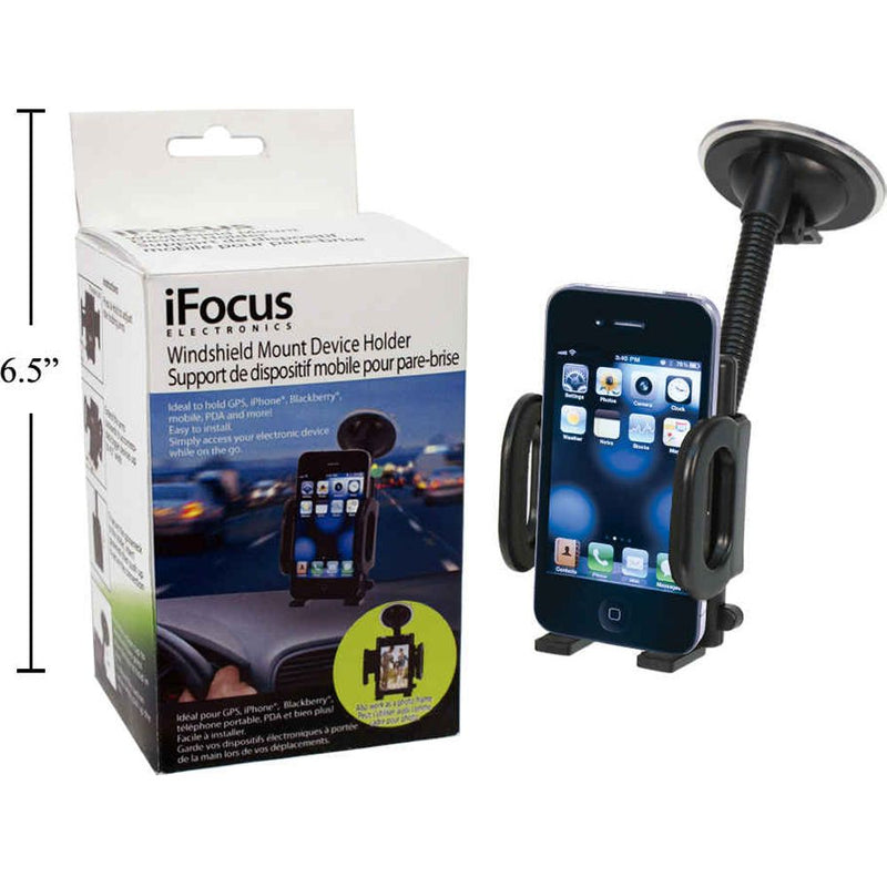iFocus, soporte para dispositivo de montaje en parabrisas iPhone / móvil / GPS, cbx (HZ)