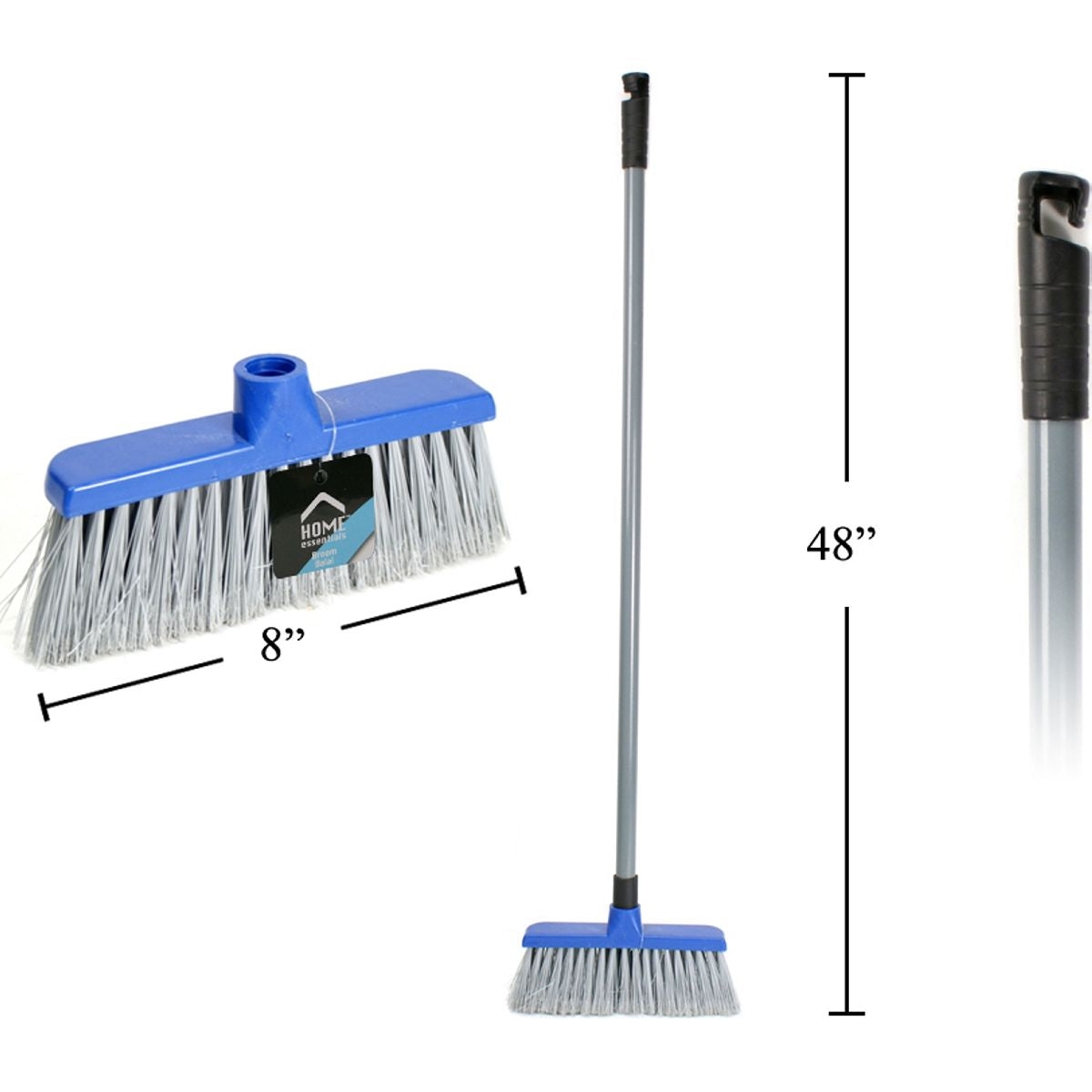Escoba de 8 "de ancho x 48" de alto con mango