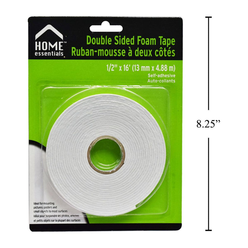 Cinta doble contacto 1/2" x 16' (13mm x 4.88m)