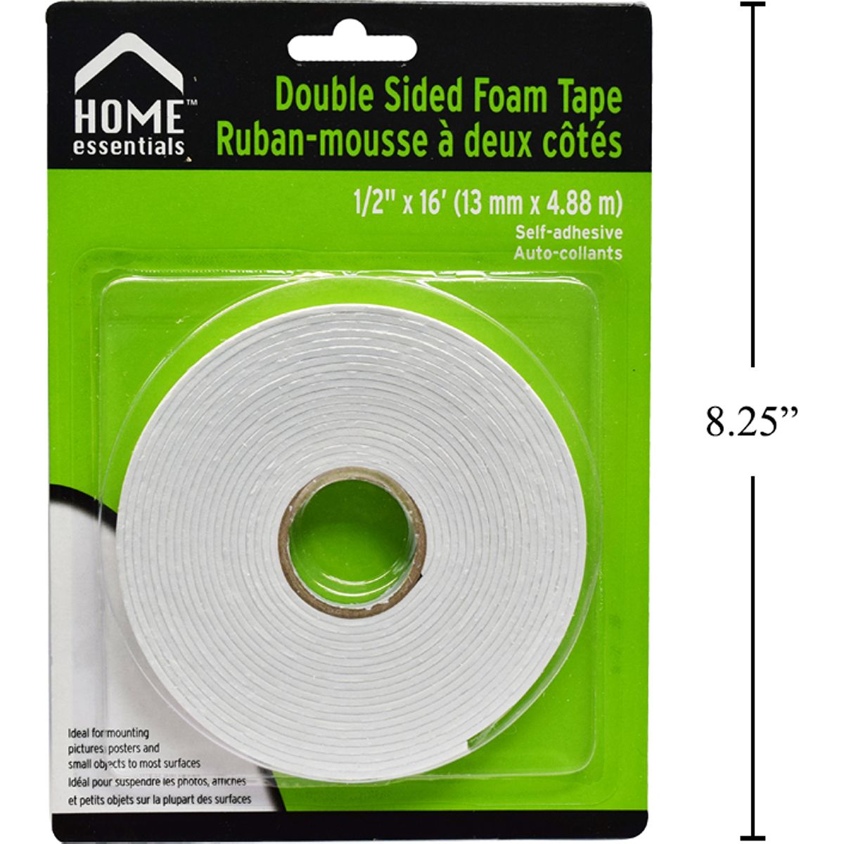 Cinta doble contacto 1/2&quot; x 16&#39; (13mm x 4.88m)