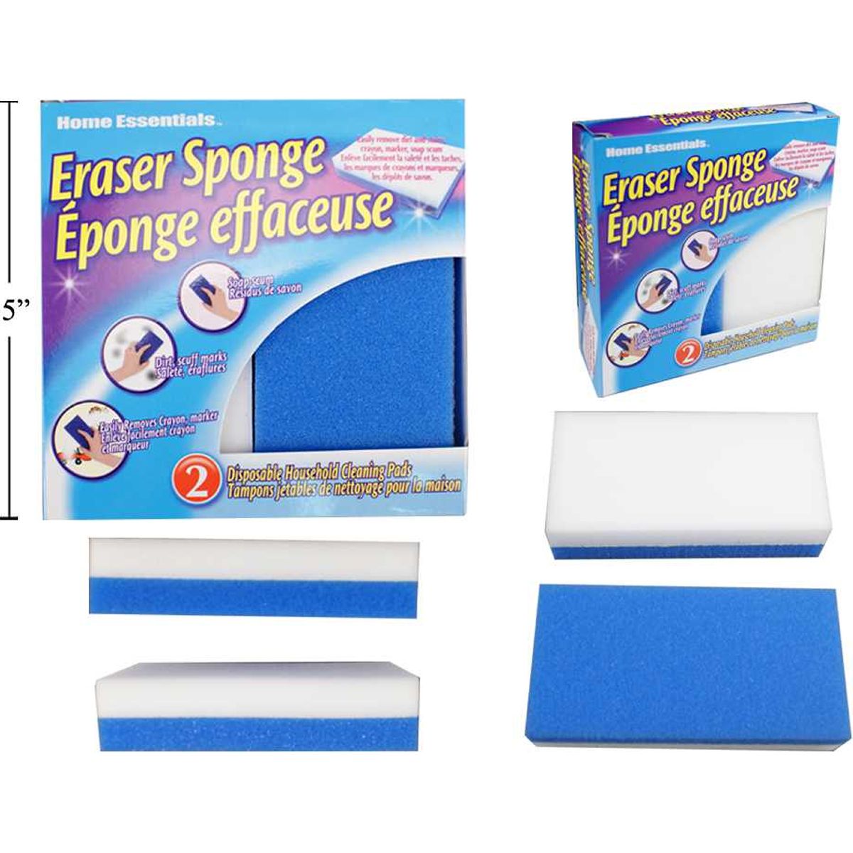 Esponjas de borrador de 2 piezas