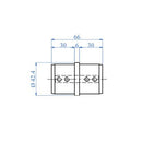 Union Para Corremano Ranurado De 42.4Mm AISI316.