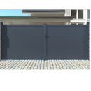 Perfil Lama para Puertas - Fijos - Portones. Espesor 1.2 mm. Largo 5.85 mts. Acabado Dark Grey