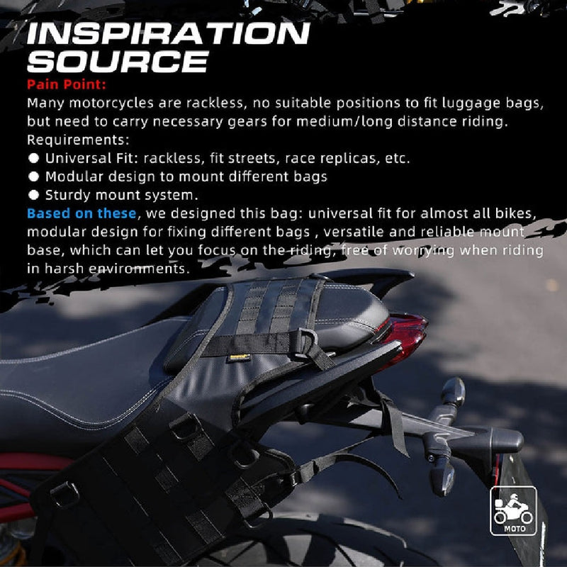 Base de montaje impermeable universal para Motocicleta Rhinowalk