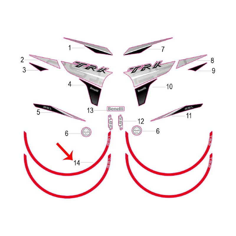 Calcomania del Rin (TRK251)