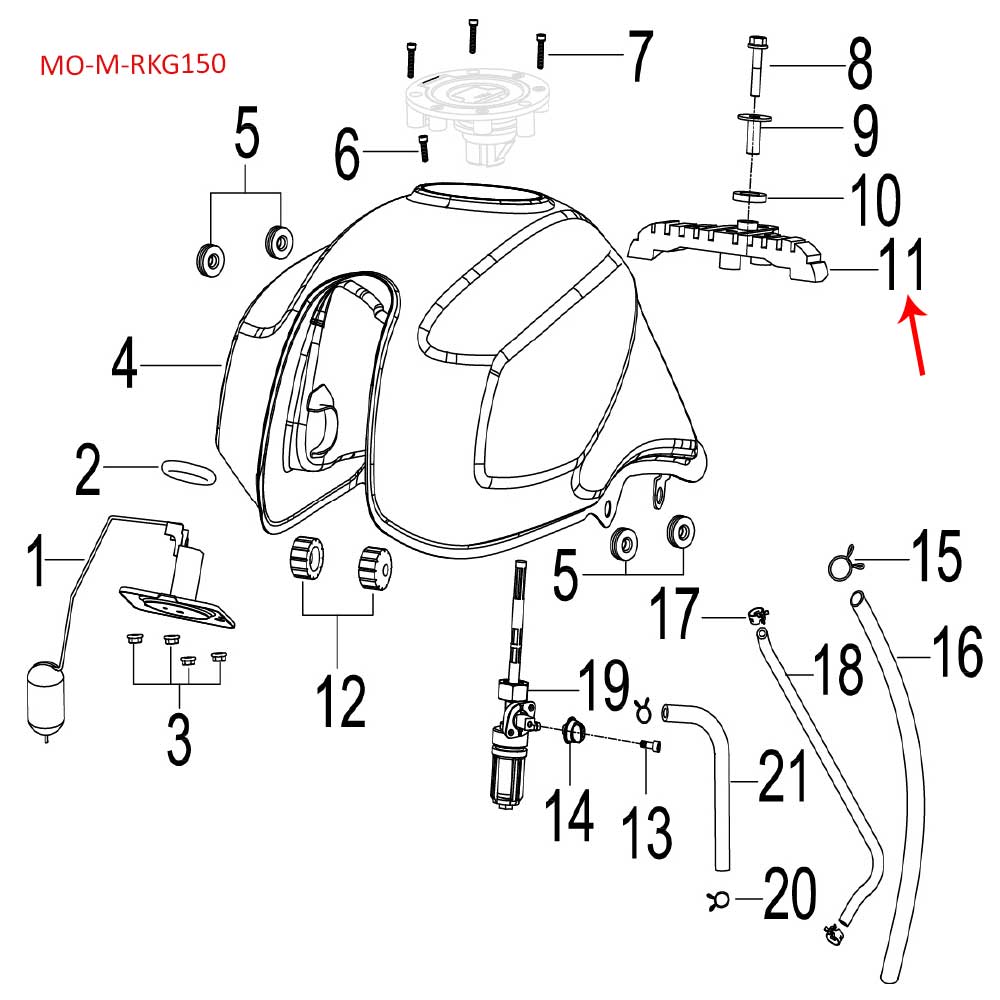 Almohadilla De Goma (RKG150)