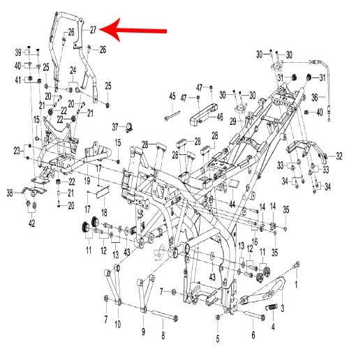 Soporte del parabrisas (TRK251)