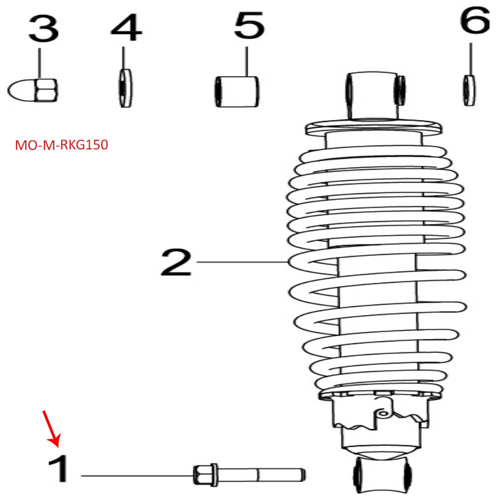 Tornillo M10x1.25x34 (RKG150)