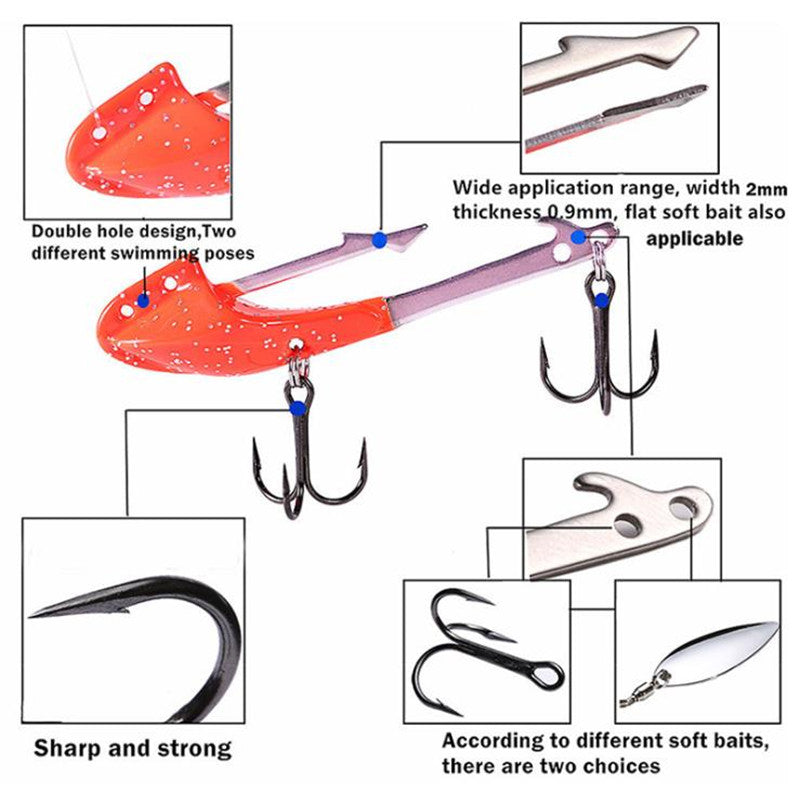 Señuelo reflectivo con anzuelos triples