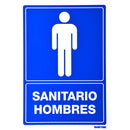 Letrero "Sanitario hombres" Surtek