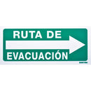 Letrero "Ruta De Evacuación" Der Surtek