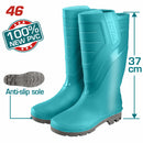 Botas De Caucho Altas Talla 46 100% PVC Resistencia a los alcalinos. 100% impermeable.