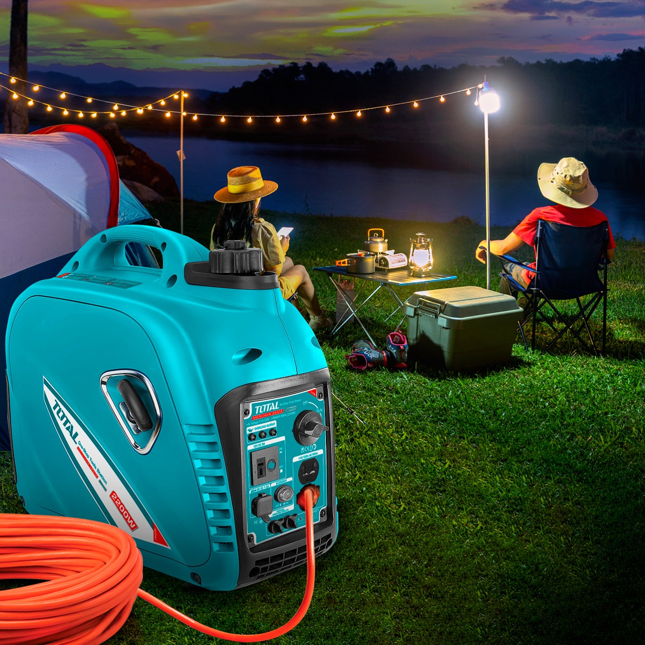 Generador 2200W Inverter Inversor de Gasolina. 110-120V.Tiempo de Uso 5.5h 23 Kg.