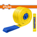Cinta de Eslinga 3 T x 2 m 2 capas. 100% Poliestér. Seguridad: 5:1. Arnés económico y adaptable.