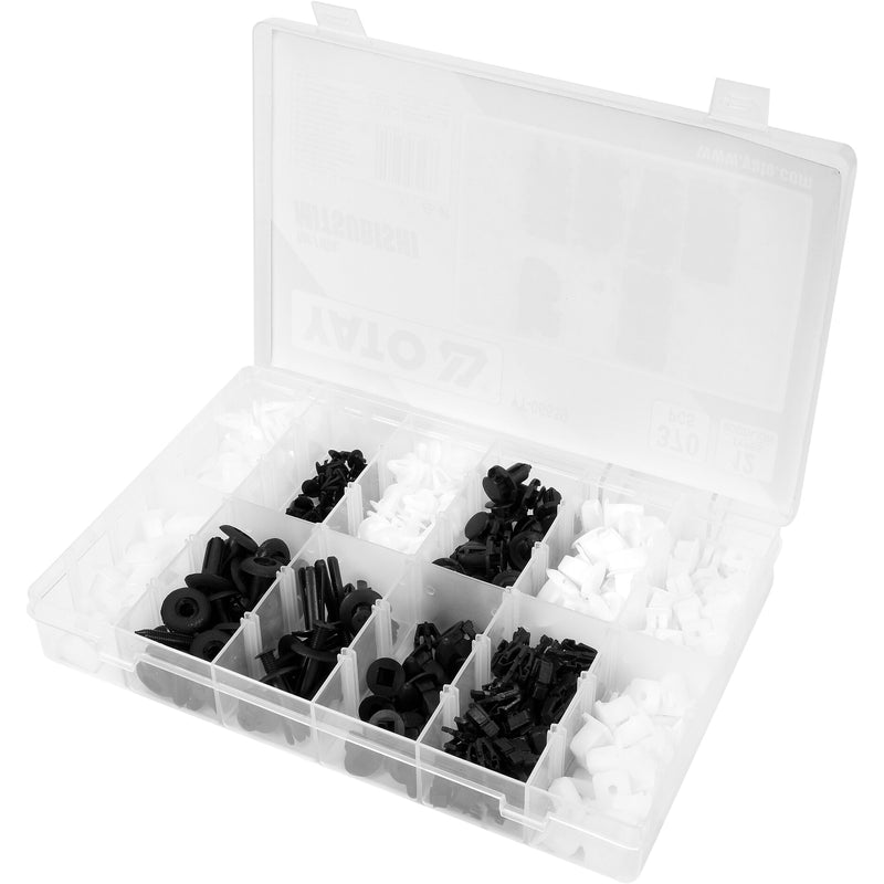 Clips de retención a presión automóvil remaches plástico sujetadores MITSUBISHI 370PCS