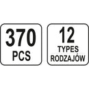 Clips de retención a presión automóvil remaches plástico sujetadores MITSUBISHI 370PCS