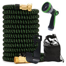 Mangueras de agua para Jardín Expandibles con Boquilla Multifunción y Accesorios.